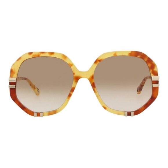 Chloé Womens Round/Oval Havana Havana Brown Fashion Designer Eyewear - Picture 1 of 4
